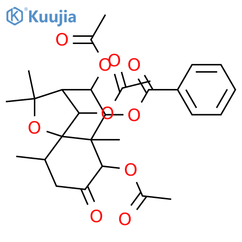 1,2,6,8,9-Pentahydroxydihydro-β-agarofuran; (1α,2α,6β,8α,9α)-form, 2-Ketone, 9-benzoyl, 1,6,8-tri-Ac structure