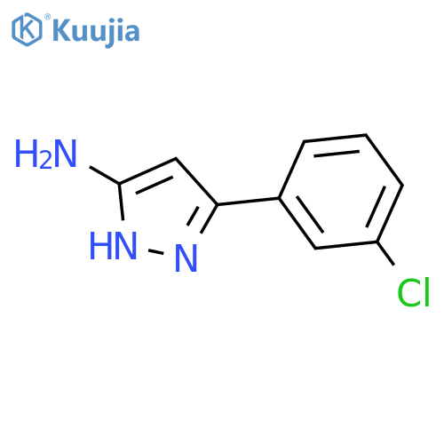 3-(3-Chlorophenyl)-1H-pyrazol-5-amine structure