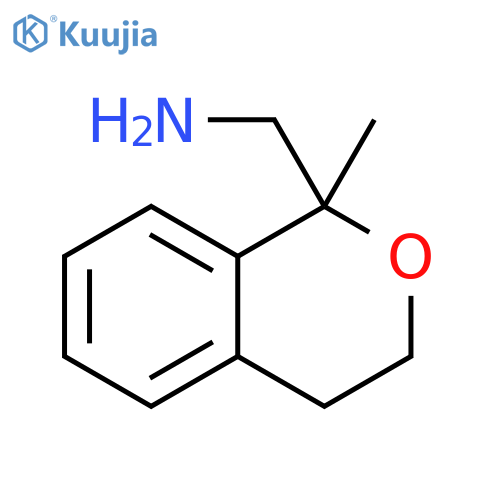 (1-methyl-3,4-dihydro-1H-2-benzopyran-1-yl)methanamine structure