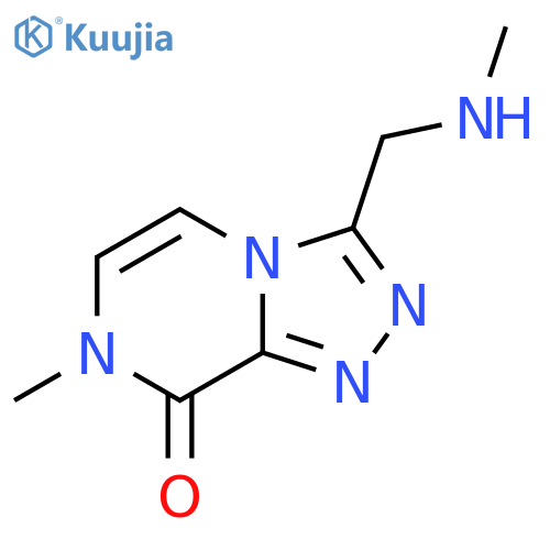 7-Methyl-3-(methylaminomethyl)-[1,2,4]triazolo[4,3-a]pyrazin-8-one structure