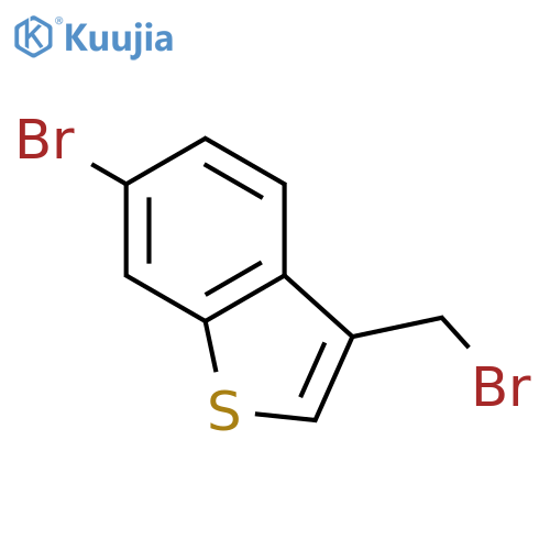 6-bromo-3-(bromomethyl)-1-benzothiophene structure