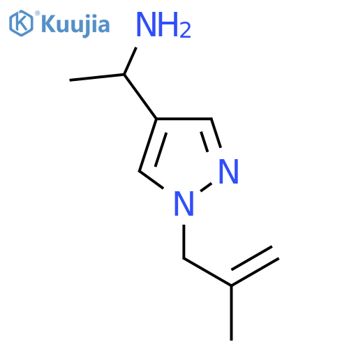 1-[1-(2-methylprop-2-en-1-yl)-1H-pyrazol-4-yl]ethan-1-amine structure