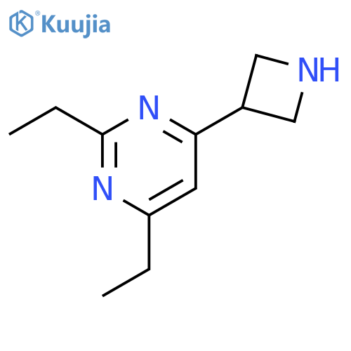 4-(azetidin-3-yl)-2,6-diethylpyrimidine structure