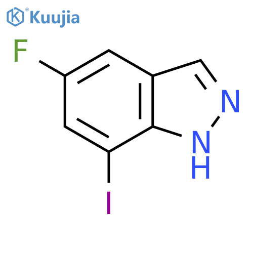 5-fluoro-7-iodo-1H-indazole structure