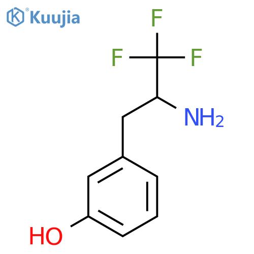 3-(2-amino-3,3,3-trifluoropropyl)phenol structure