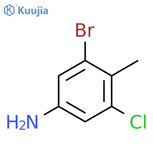 3-bromo-5-chloro-4-methylaniline structure