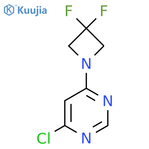 4-Chloro-6-(3,3-difluoroazetidin-1-yl)pyrimidine structure