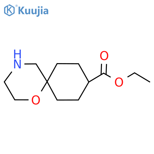 Ethyl 1-oxa-4-azaspiro[5.5]undecane-9-carboxylate structure