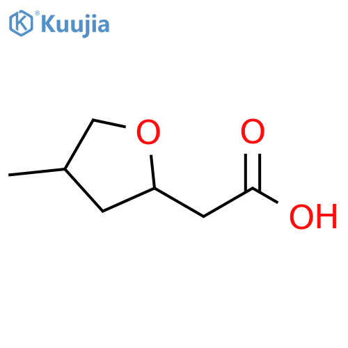 2-Furanacetic acid, tetrahydro-4-methyl- structure