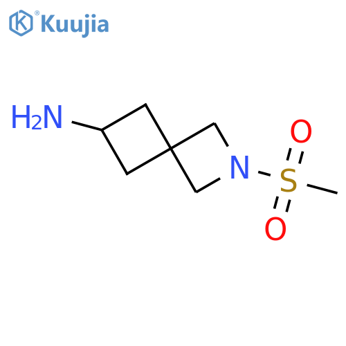 2-methanesulfonyl-2-azaspiro[3.3]heptan-6-amine structure