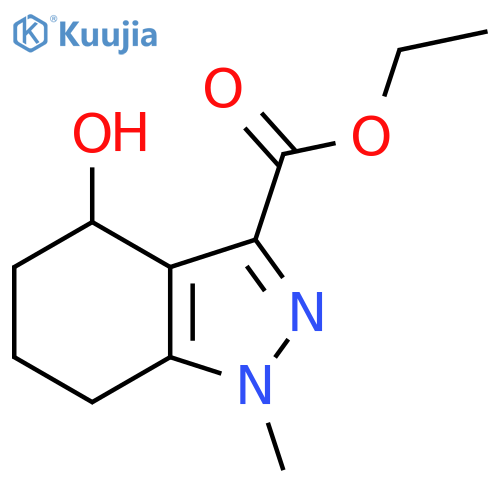 ethyl 4-hydroxy-1-methyl-4,5,6,7-tetrahydro-1H-indazole-3-carboxylate structure