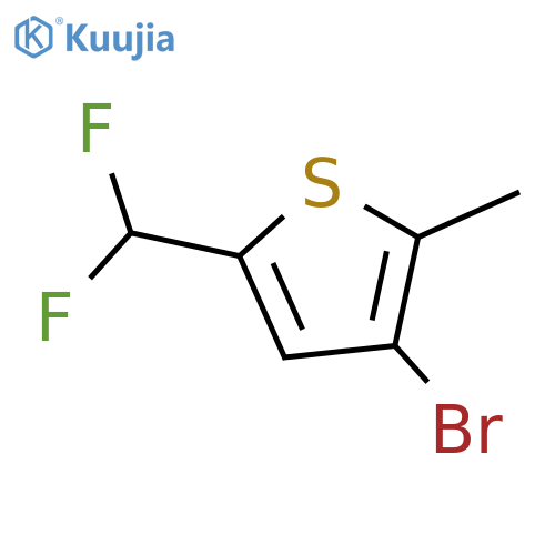 3-Bromo-5-(difluoromethyl)-2-methyl-thiophene structure