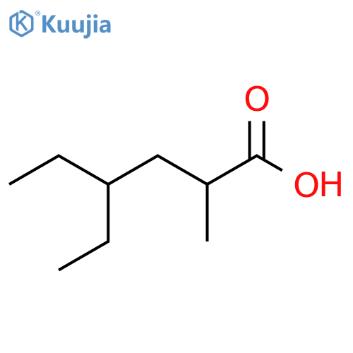 4-Ethyl-2-methylhexanoic acid structure
