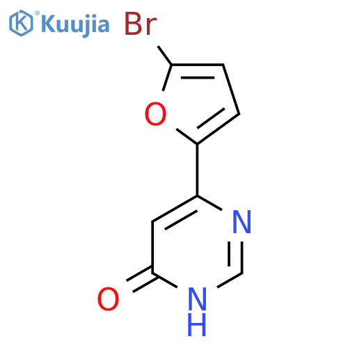 6-(5-Bromofuran-2-yl)pyrimidin-4-ol structure