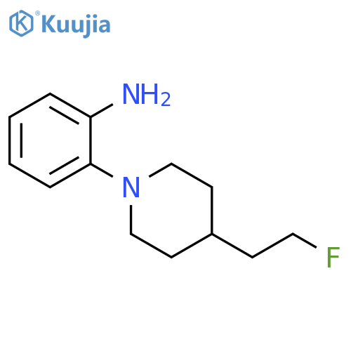 2-[4-(2-fluoroethyl)piperidin-1-yl]aniline structure