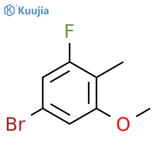 Benzene, 5-bromo-1-fluoro-3-methoxy-2-methyl- structure