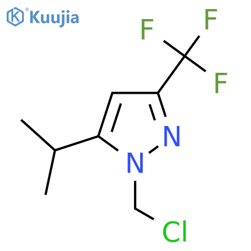 1-(chloromethyl)-5-isopropyl-3-(trifluoromethyl)-1H-pyrazole structure