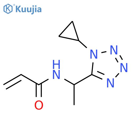 N-[1-(1-Cyclopropyl-1H-tetrazol-5-yl)ethyl]-2-propenamide structure