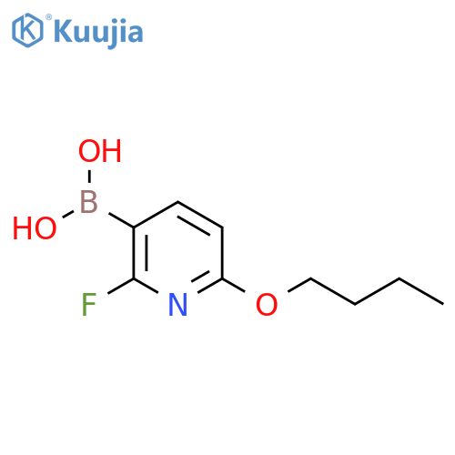 6-Butoxy-2-fluoropyridine-3-boronic acid structure