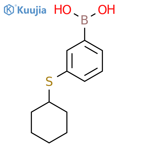3-(Cyclohexylthio)phenylboronic acid structure