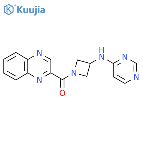 N-1-(quinoxaline-2-carbonyl)azetidin-3-ylpyrimidin-4-amine structure