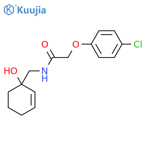 2-(4-chlorophenoxy)-N-[(1-hydroxycyclohex-2-en-1-yl)methyl]acetamide structure