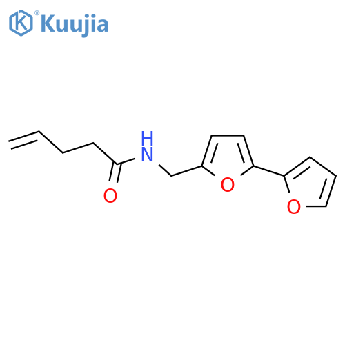 N-({2,2'-bifuran-5-yl}methyl)pent-4-enamide structure