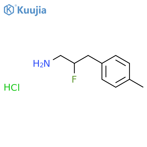 2-Fluoro-3-(4-methylphenyl)propan-1-amine hydrochloride structure