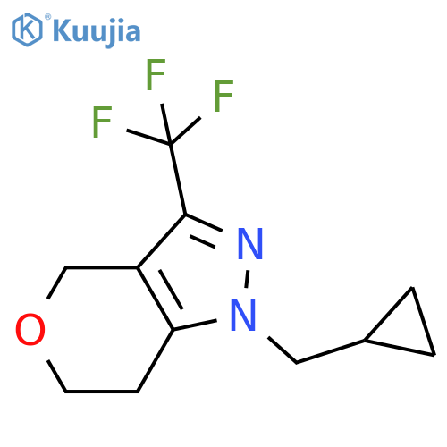 1-(Cyclopropylmethyl)-3-(trifluoromethyl)-1,4,6,7-tetrahydropyrano[4,3-c]pyrazole structure