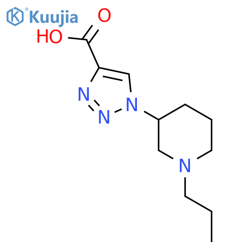 1-(1-Propylpiperidin-3-yl)-1H-1,2,3-triazole-4-carboxylic acid structure