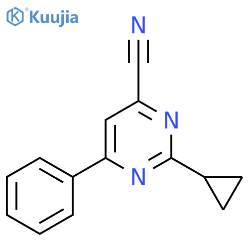 2-Cyclopropyl-6-phenylpyrimidine-4-carbonitrile structure