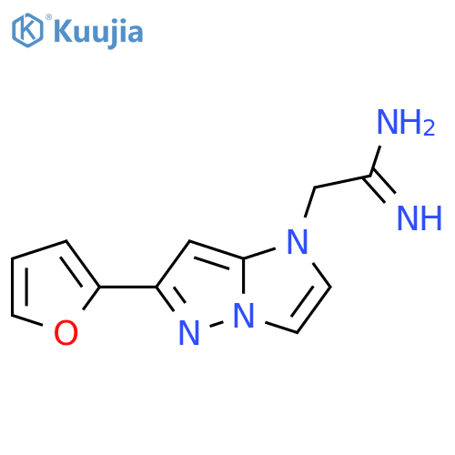 2-(6-(furan-2-yl)-1H-imidazo[1,2-b]pyrazol-1-yl)acetimidamide structure