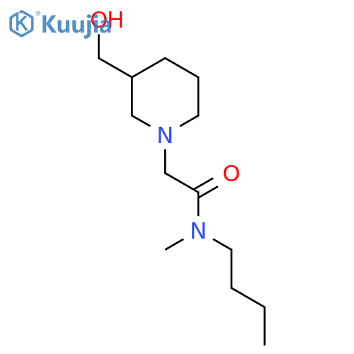N-Butyl-2-(3-(hydroxymethyl)piperidin-1-yl)-N-methylacetamide structure