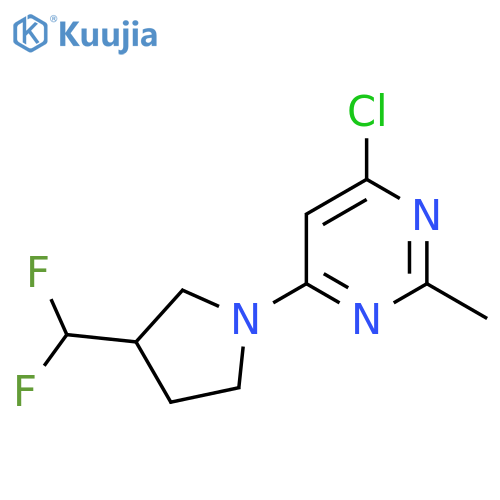 4-Chloro-6-(3-(difluoromethyl)pyrrolidin-1-yl)-2-methylpyrimidine structure