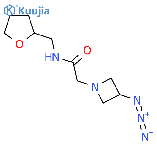 2-(3-Azidoazetidin-1-yl)-N-((tetrahydrofuran-2-yl)methyl)acetamide structure