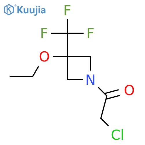 2-Chloro-1-(3-ethoxy-3-(trifluoromethyl)azetidin-1-yl)ethan-1-one structure