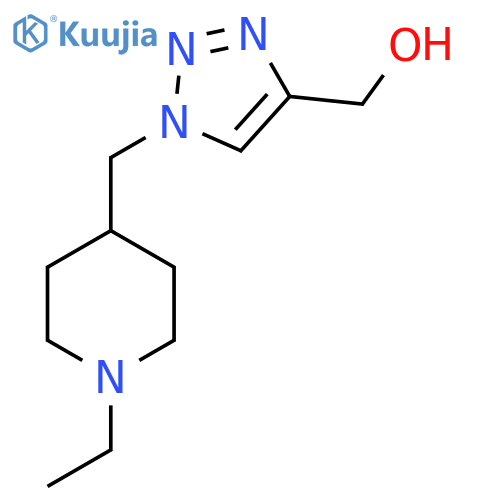 (1-((1-ethylpiperidin-4-yl)methyl)-1H-1,2,3-triazol-4-yl)methanol structure