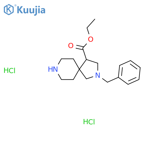 Ethyl 2-benzyl-2,8-diazaspiro[4.5]decane-4-carboxylate dihydrochloride structure