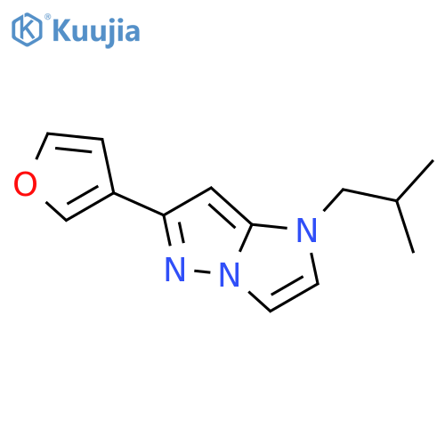 6-(furan-3-yl)-1-isobutyl-1H-imidazo[1,2-b]pyrazole structure