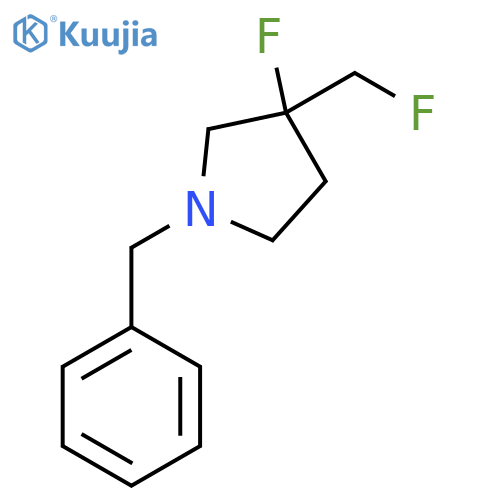 1-Benzyl-3-fluoro-3-(fluoromethyl)pyrrolidine structure