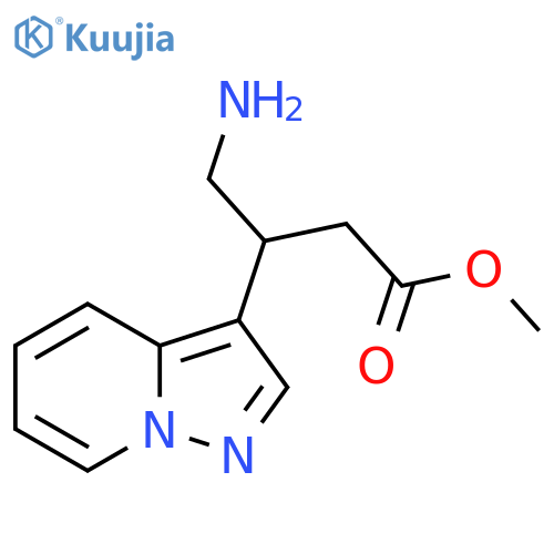 methyl 4-amino-3-{pyrazolo1,5-apyridin-3-yl}butanoate structure