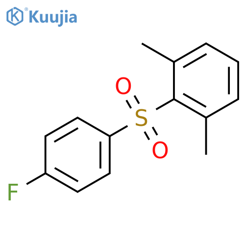 Benzene, 2-[(4-fluorophenyl)sulfonyl]-1,3-dimethyl- structure