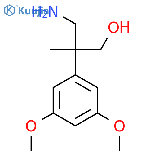 3-amino-2-(3,5-dimethoxyphenyl)-2-methylpropan-1-ol structure