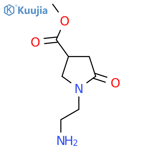 methyl 1-(2-aminoethyl)-5-oxopyrrolidine-3-carboxylate structure