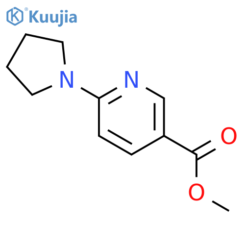 Methyl 6-(1-pyrrolidinyl)nicotinate structure