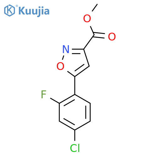 Methyl 5-(4-Chloro-2-fluorophenyl)isoxazole-3-carboxylate structure