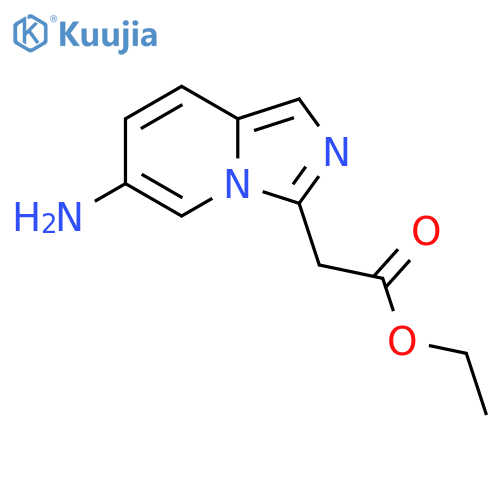 ethyl 2-{6-aminoimidazo1,5-apyridin-3-yl}acetate structure