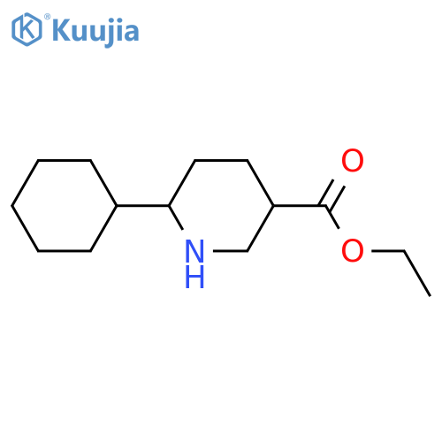 ethyl 6-cyclohexylpiperidine-3-carboxylate structure