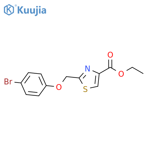 ethyl 2-((4-bromophenoxy)methyl)thiazole-4-carboxylate structure