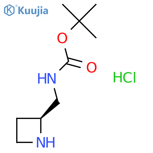 tert-butyl N-{[(2S)-azetidin-2-yl]methyl}carbamate hydrochloride structure